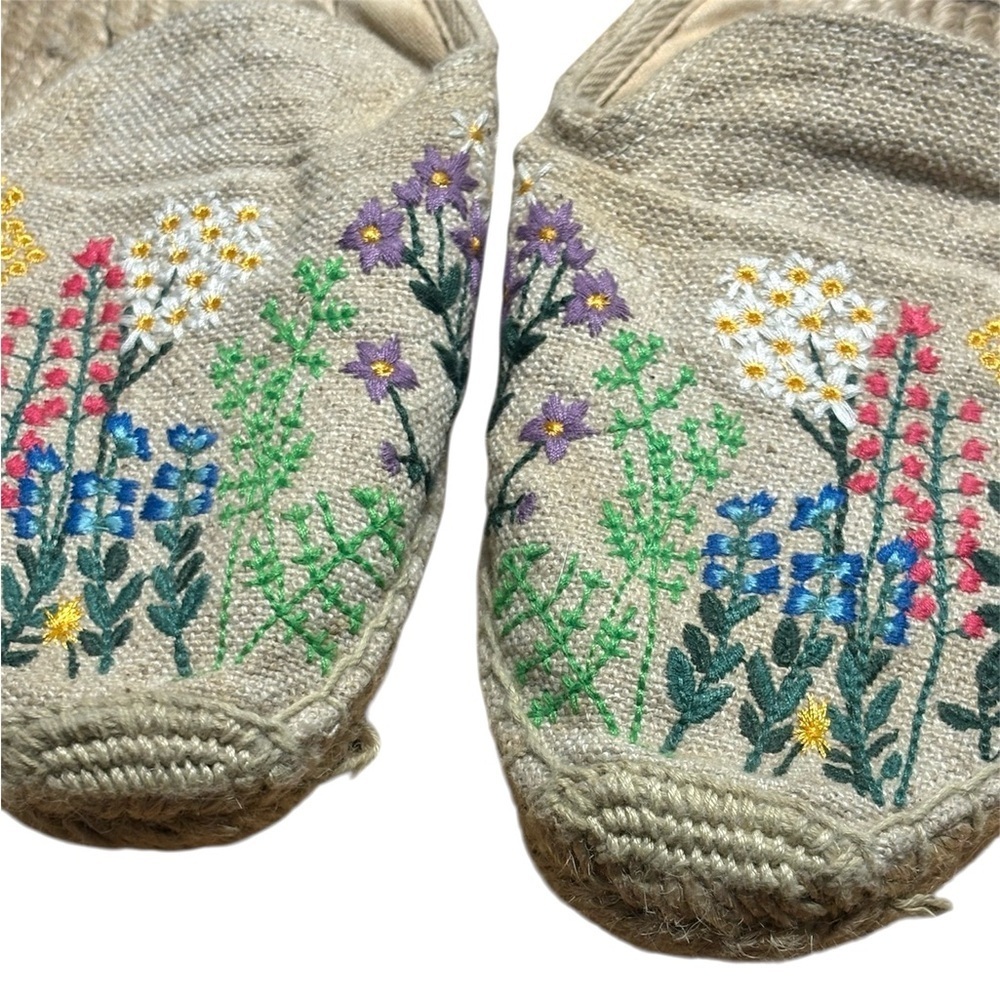 Anthropologie Soludos Wildflower Mules in Light Sand size 9.5 - Picture 8 of 9